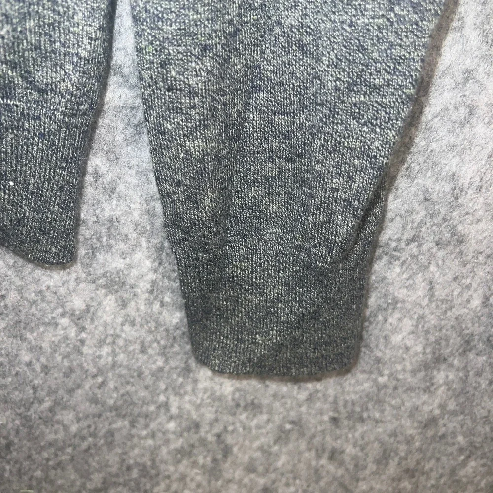 Banana Republic Men Silk Linen Crewneck Sweater Marled Grey Green Size M